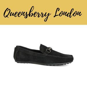 Mens Queensberry Chester Penny Comfort Smart Faux Leather Office Moccasins